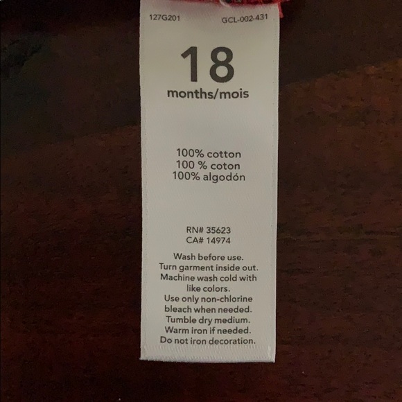 NWT Carter’s 18 month plaid onesie - Picture 3 of 3